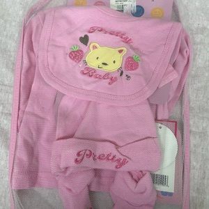 NWT Pink baby girl outfit